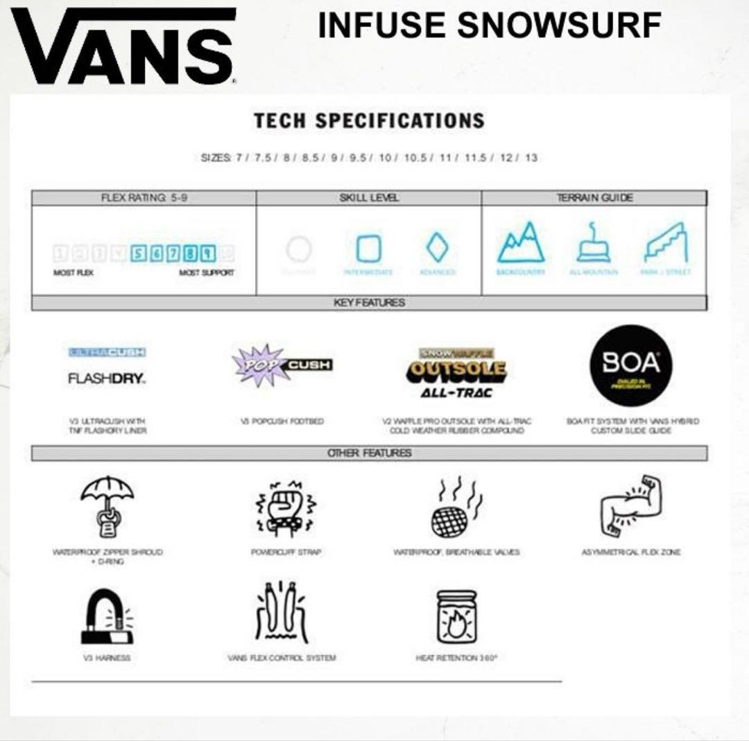 スノーボード VANS INFUSE SURF 26.5