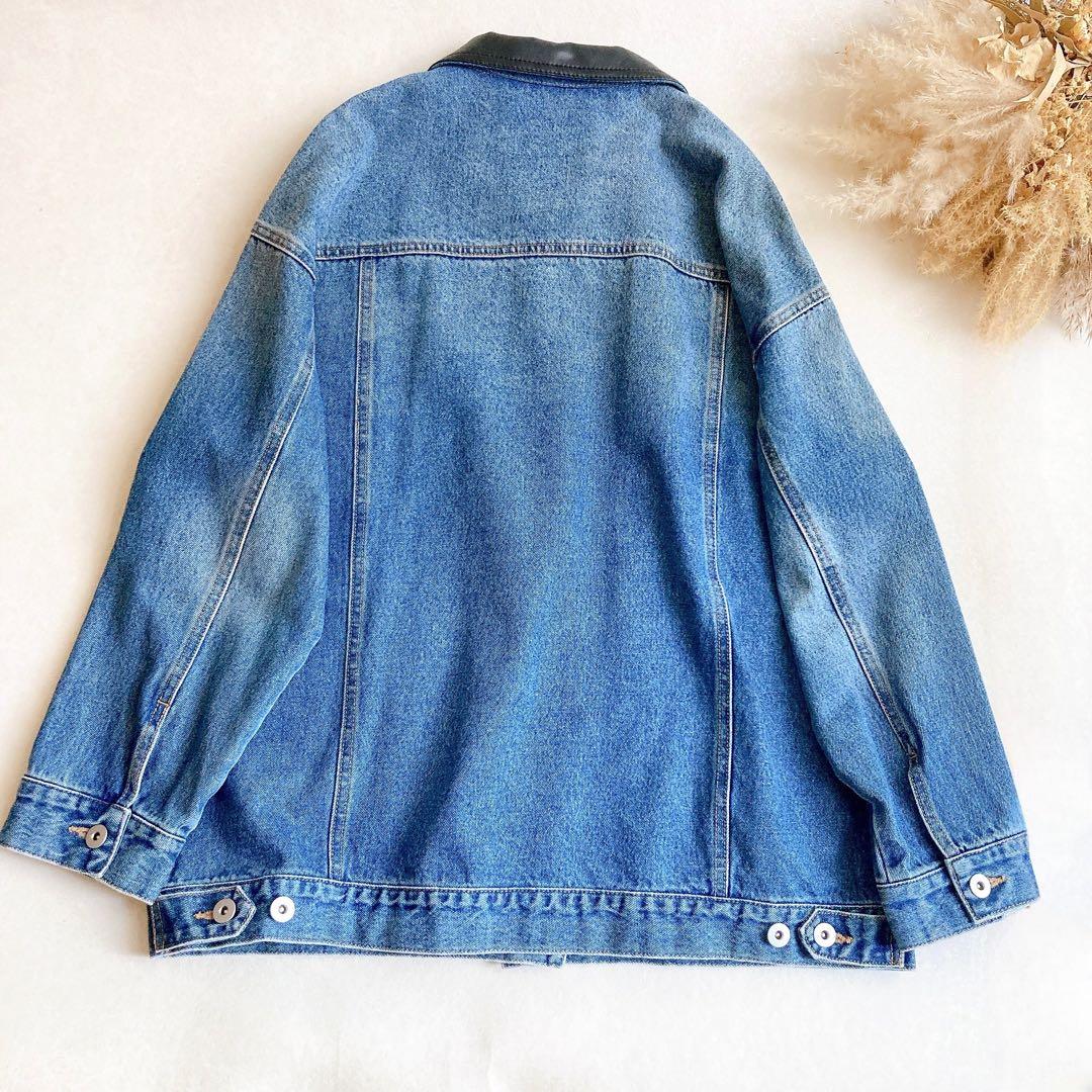 【美品】アルページュストーリー オーバーサイズ BIG Gジャン 襟異素材