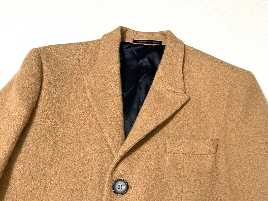 Lucchino◇イタリア製◇アルパカ100%高級生地使用メンズチェスターコート