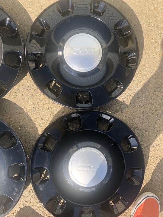 フィアット500ホイールキャップ　カバー　14インチ4枚セット