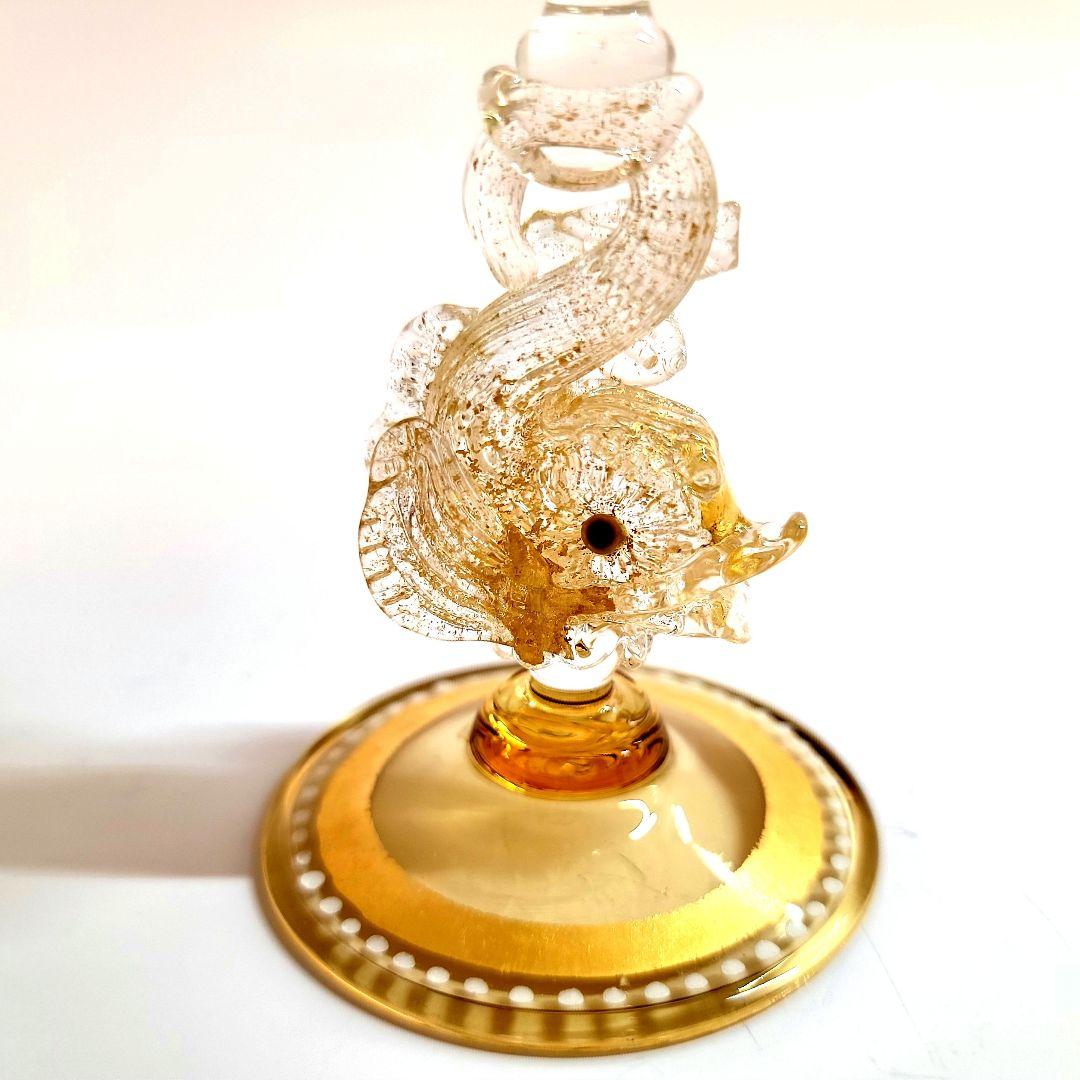 ❇希少❇ ムラーノ ベネチアングラス ワイングラス　金色