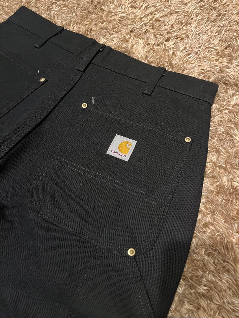 ブラック ワークパンツ ポケット付き