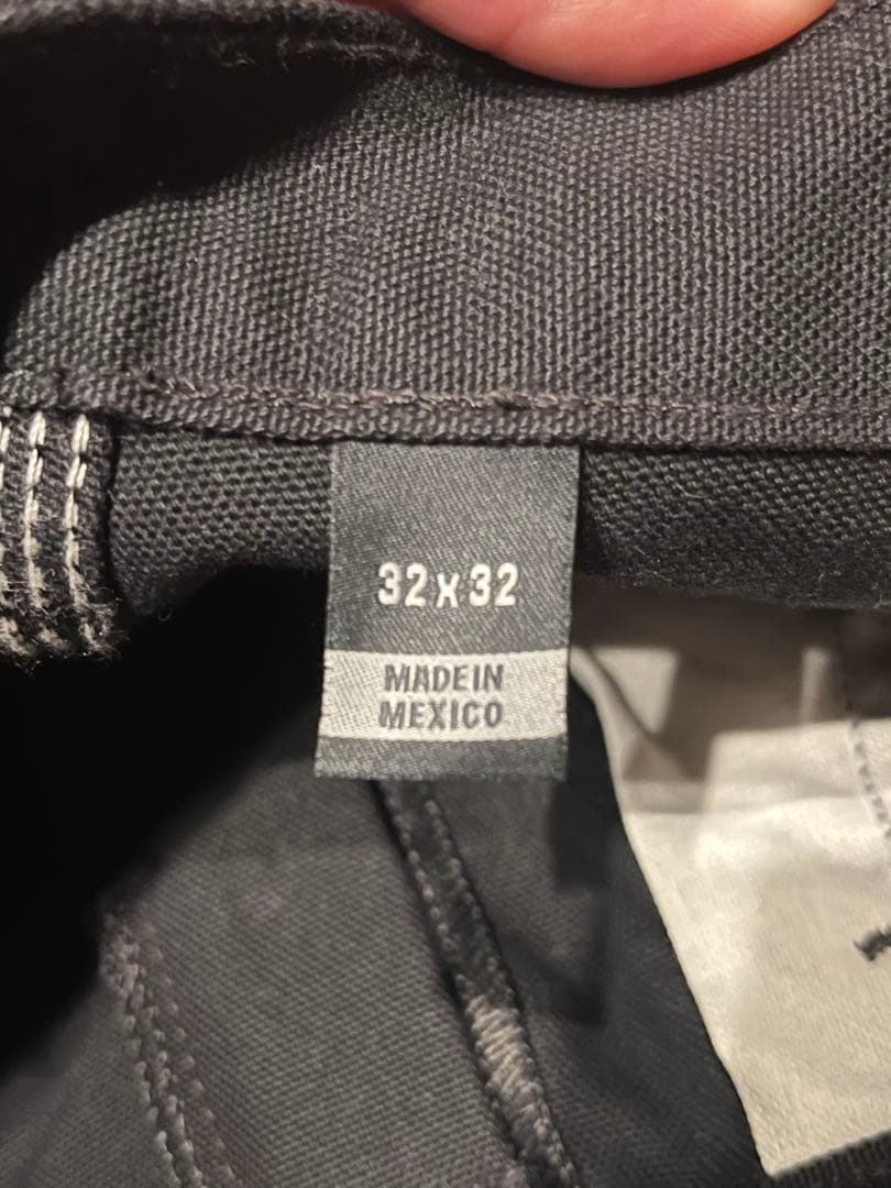 ブラック ワークパンツ ポケット付き