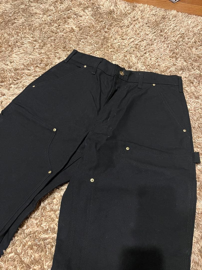 ブラック ワークパンツ ポケット付き