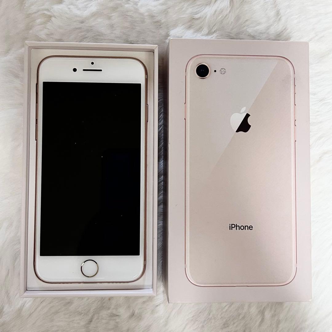 Apple iPhone8 64G SIMフリー ピンクゴールド スマートフォン