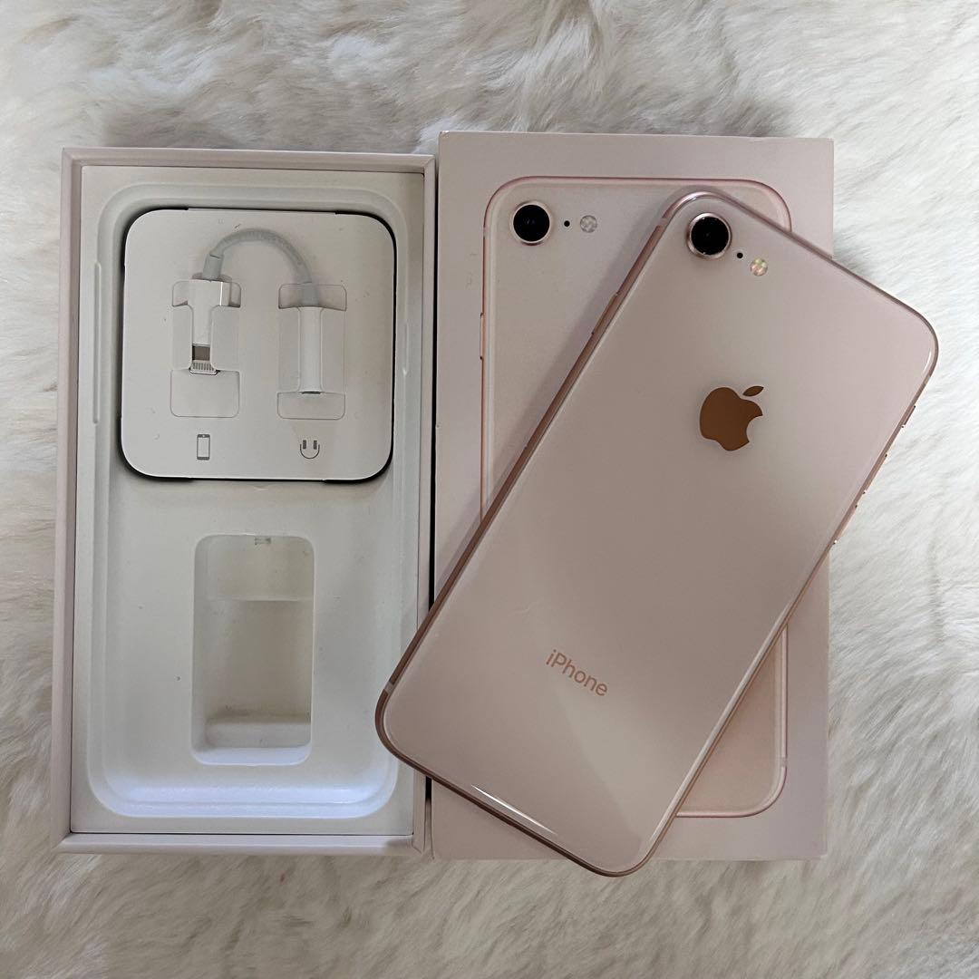 Apple iPhone8 64G SIMフリー ピンクゴールド スマートフォン