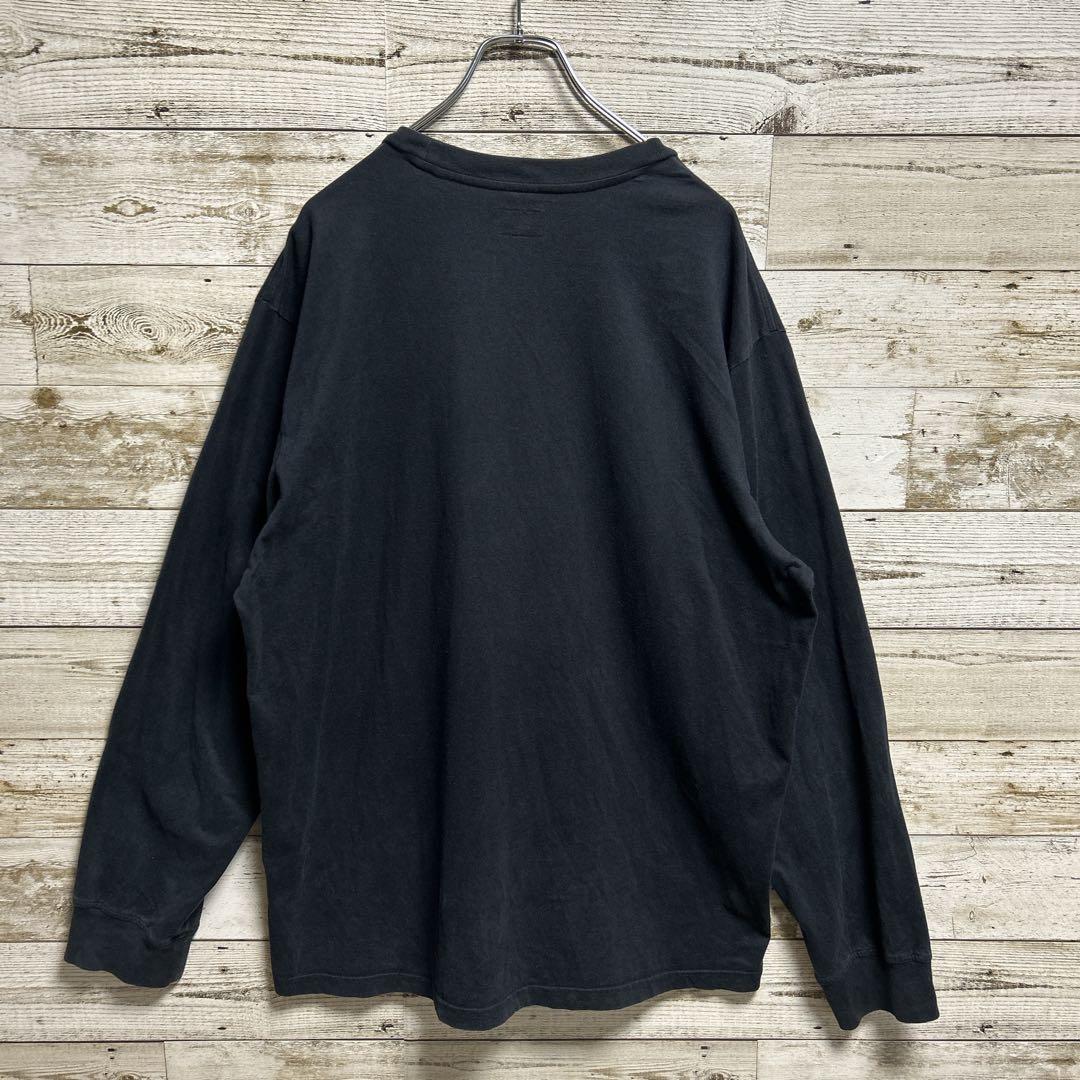 086【人気Lサイズ】シュプリーム♤刺繍スモールボックスロゴ　長袖Tシャツ