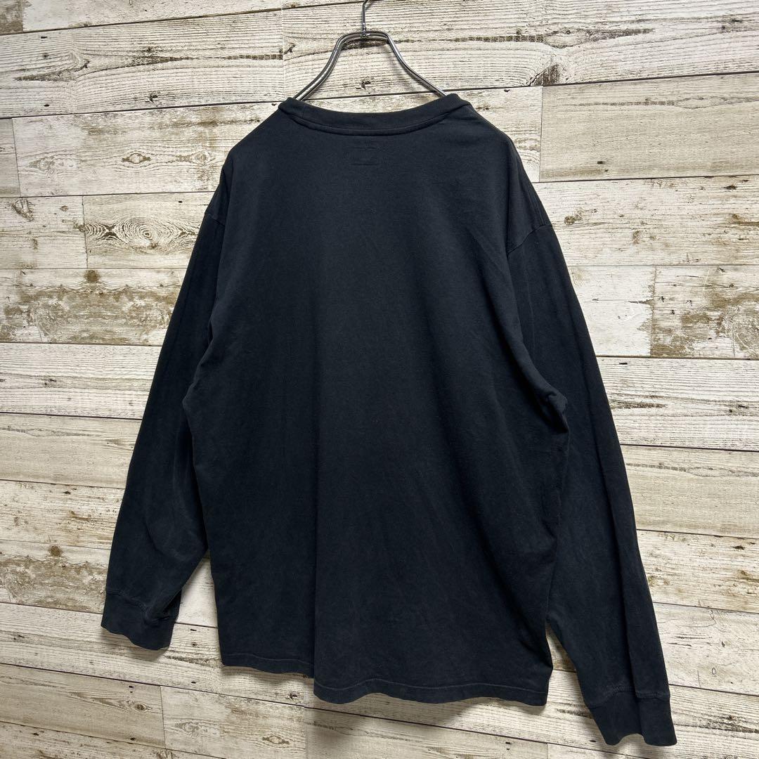 086【人気Lサイズ】シュプリーム♤刺繍スモールボックスロゴ　長袖Tシャツ