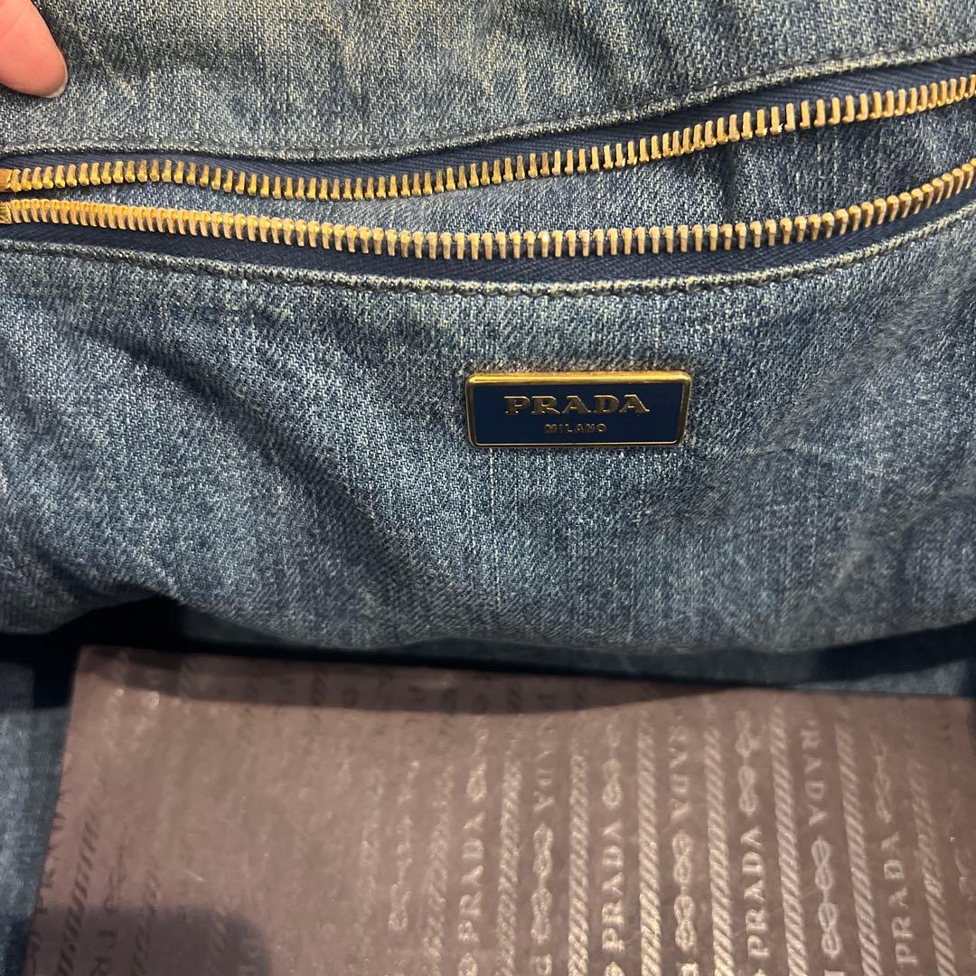 プラダ⭐︎デニム⭐︎トートバッグ⭐︎Lサイズ