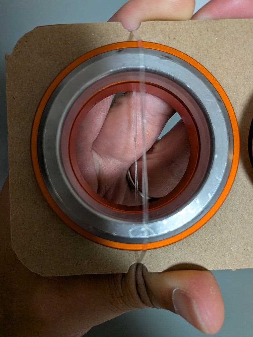 美品 クリスキング テーパー1-1/8〜1-1/2 マットマンゴー ゴールド