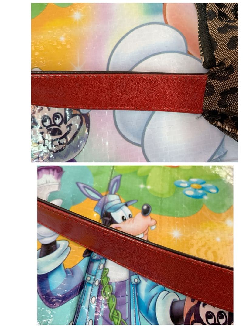 USED①フェンディFENDI☆ズッカ柄☆リバーシブルトートバッグ☆レオパード★