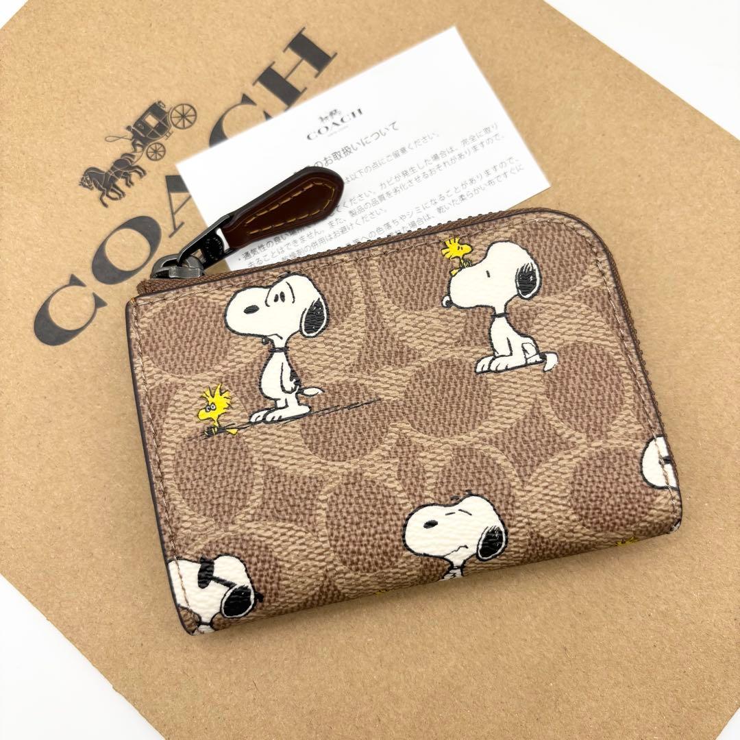 【COACH X PEANUTS】キー ケース！シグネチャー！スヌーピー