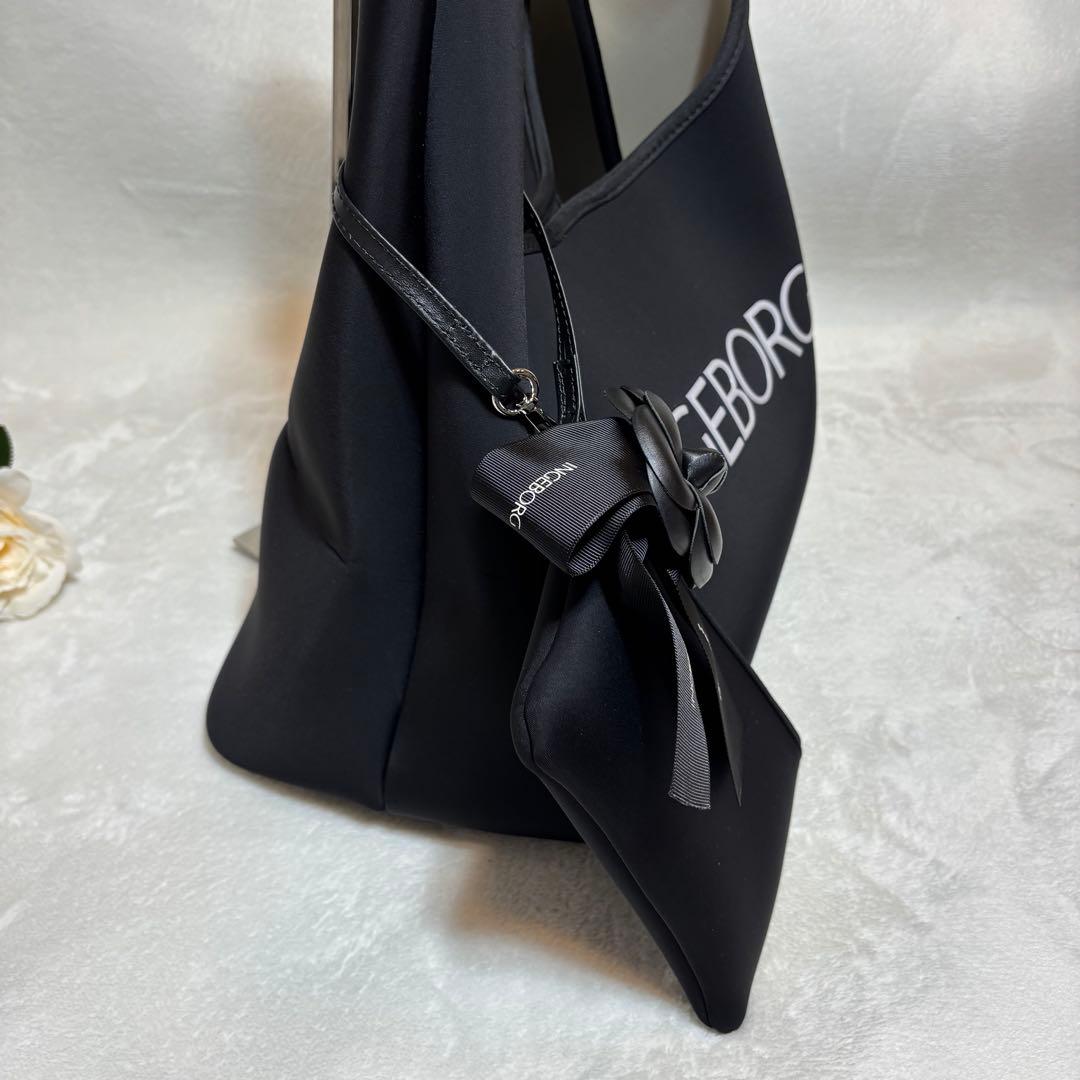 【じゅりママ】インゲボルグ雨を楽しむトートバッグ新品未使用ポーチ、タグ付き