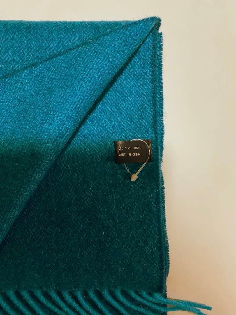 早い者勝ち❗️フランコスパーダ　カシミヤ　マフラー　ブルー　伊勢丹
