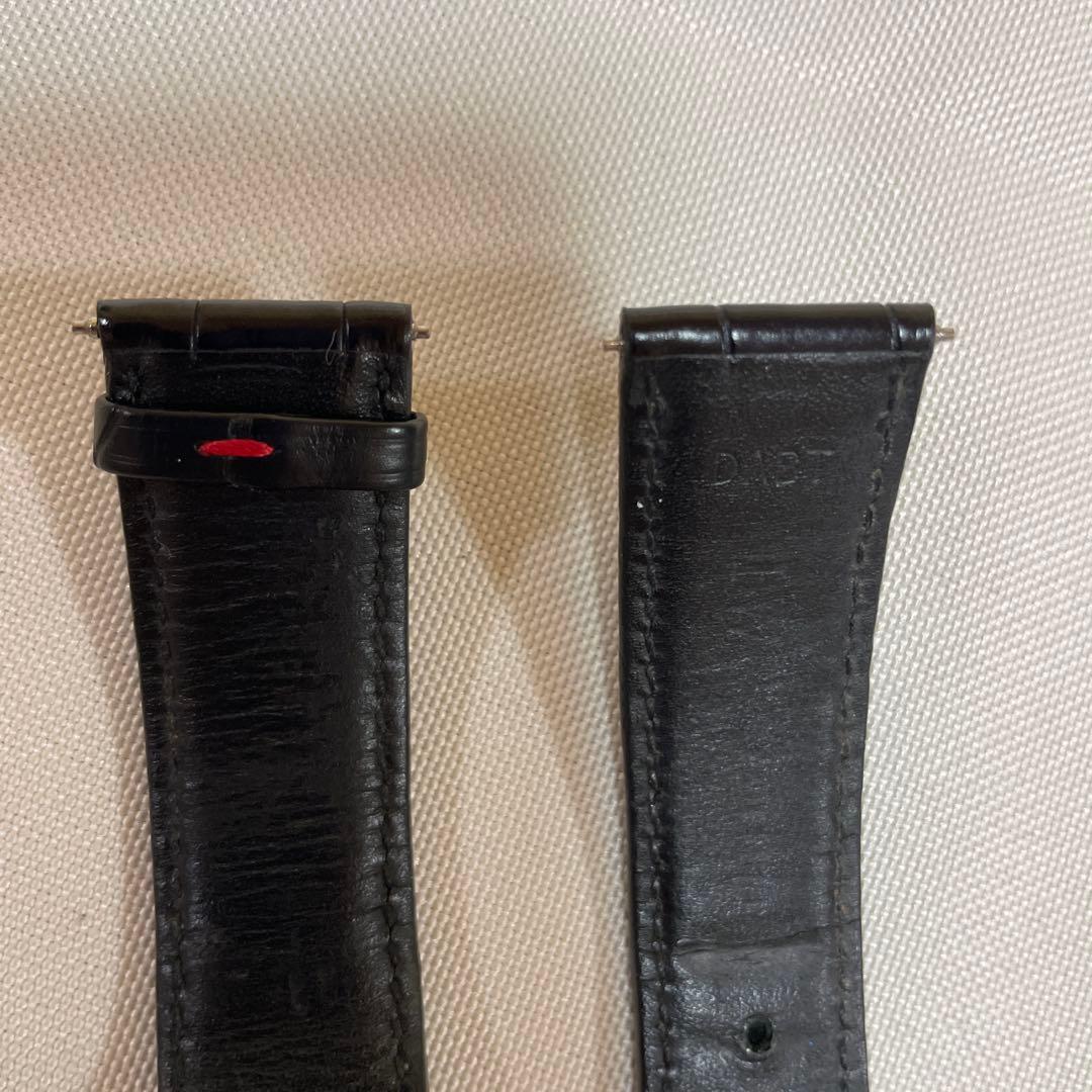 IWC ポルトギーゼ用　純正　尾錠および レザーベルト　ブラック　かなり美品