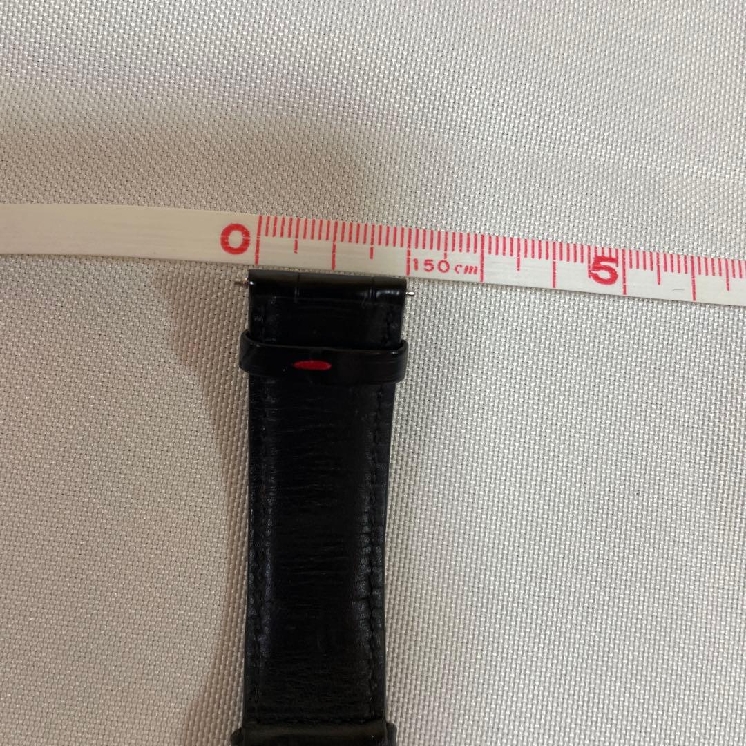 IWC ポルトギーゼ用　純正　尾錠および レザーベルト　ブラック　かなり美品