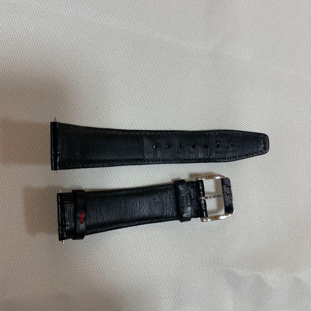 IWC ポルトギーゼ用　純正　尾錠および レザーベルト　ブラック　かなり美品