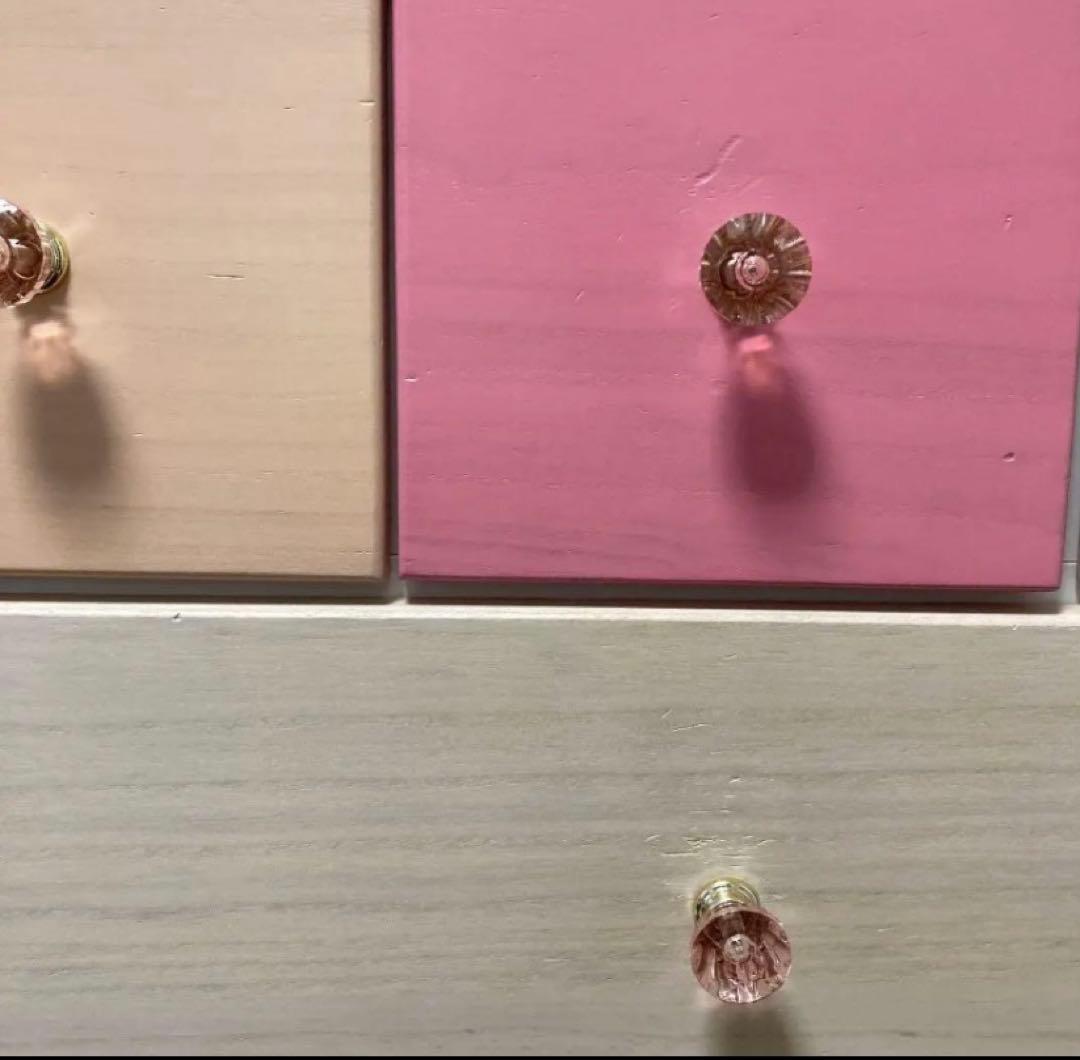 ニトリ　ハイチェスト　7段　ピンク チェスト　タンス