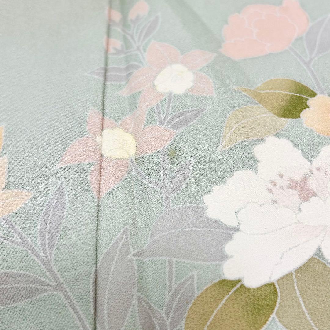 【極美品❤️】訪問着 正絹 四季草花文様 金彩 上品 卒業式 入学式 結婚式