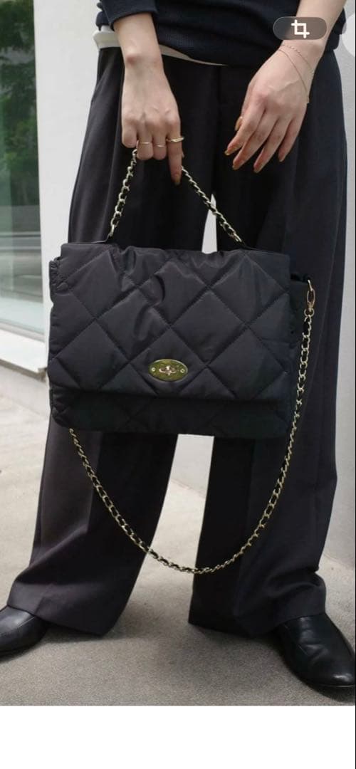 SLOBE IENA キルティングショルダー バッグ