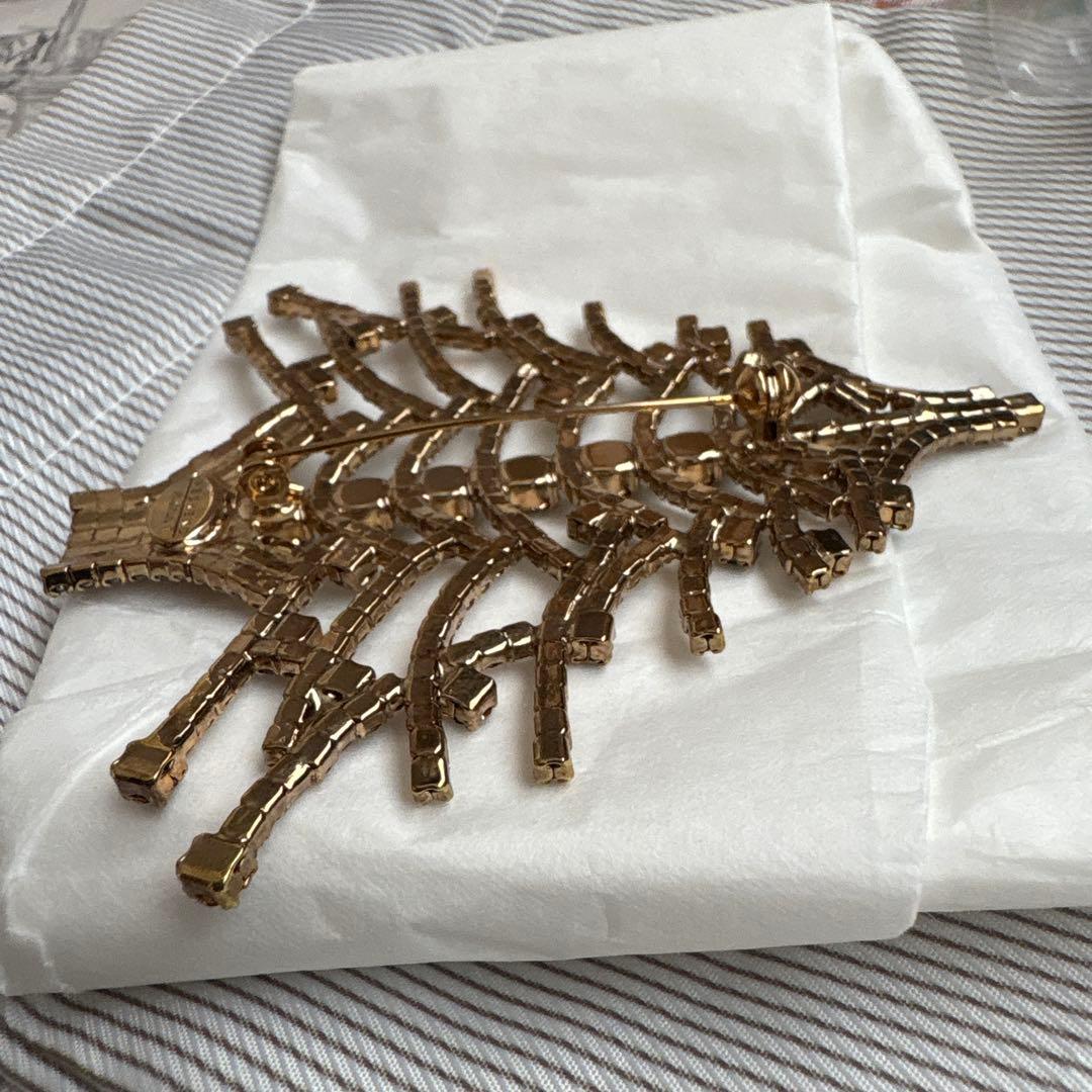 美品　WEEKEND Maxmara ブローチ　ビジュー　クリスマスツリー
