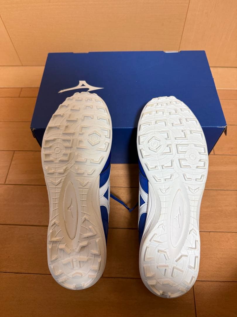 PMてぃあらMizuno モレリア 青 シューズ 箱付き