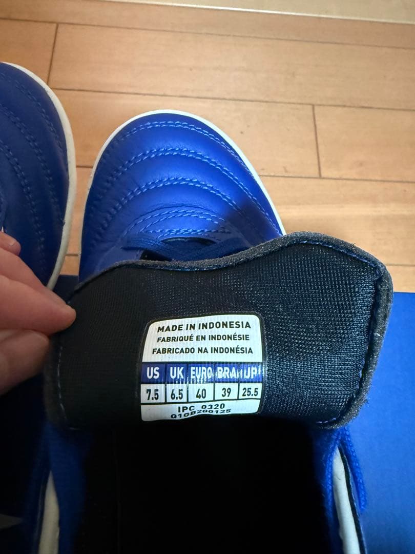 PMてぃあらMizuno モレリア 青 シューズ 箱付き