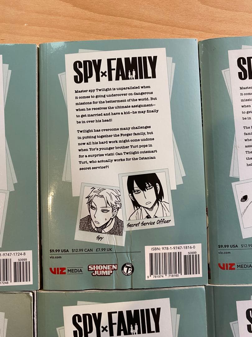 スパイファミリー SPY FAMILY 1-8巻セット　英語版