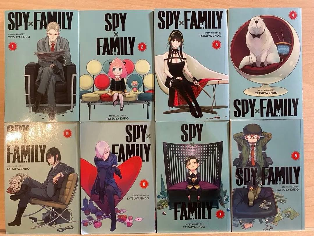 スパイファミリー SPY FAMILY 1-8巻セット　英語版