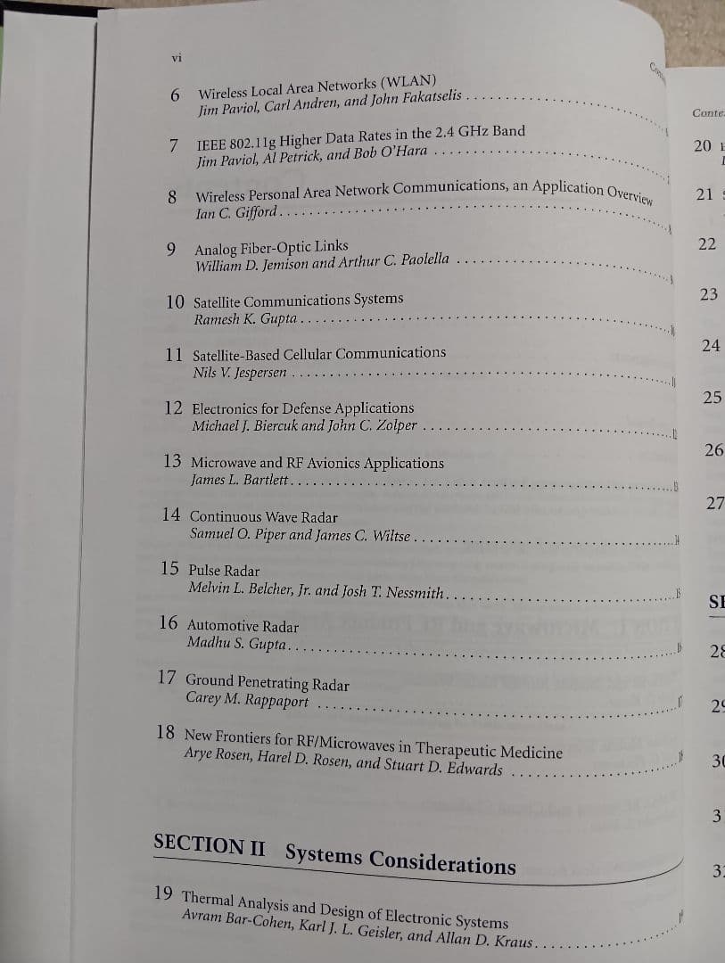 洋書 RF AND MICROWAVE APPLICATIONS AND SYSTEM