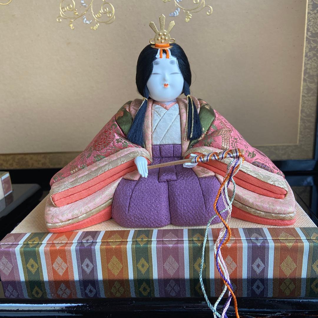 雛人形 木目込み人形 親王飾り 玉秀作 賀茂雛