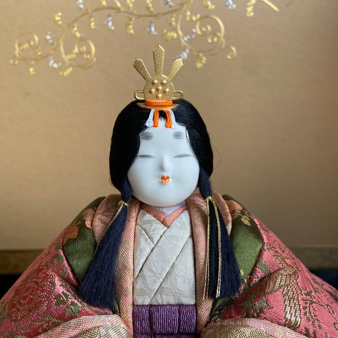 雛人形 木目込み人形 親王飾り 玉秀作 賀茂雛
