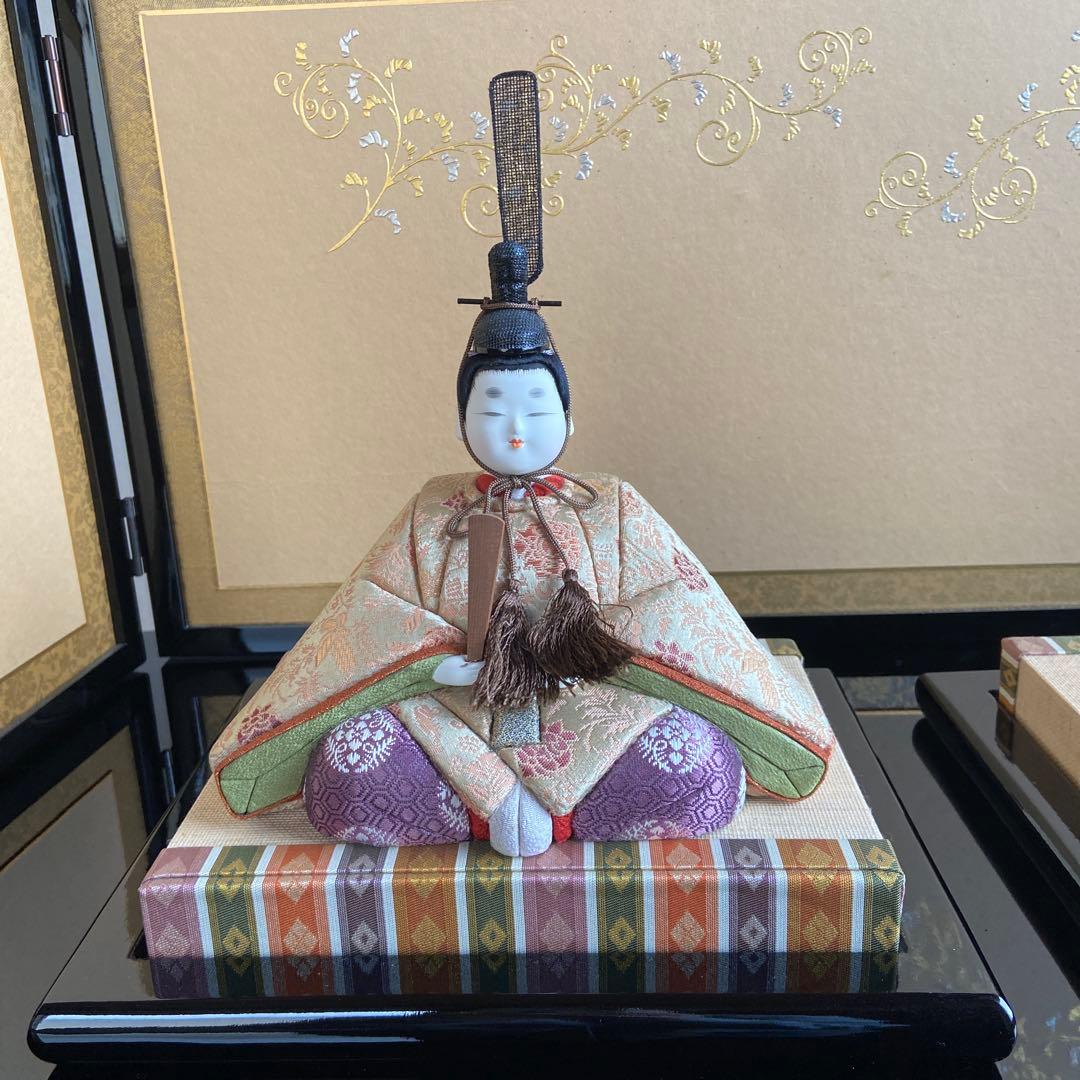 雛人形 木目込み人形 親王飾り 玉秀作 賀茂雛