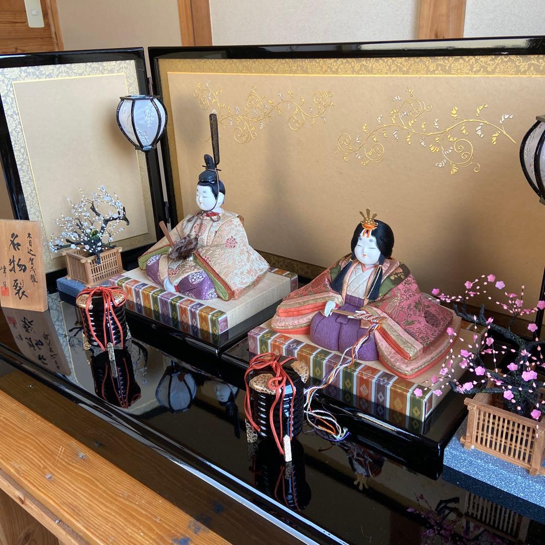 雛人形 木目込み人形 親王飾り 玉秀作 賀茂雛