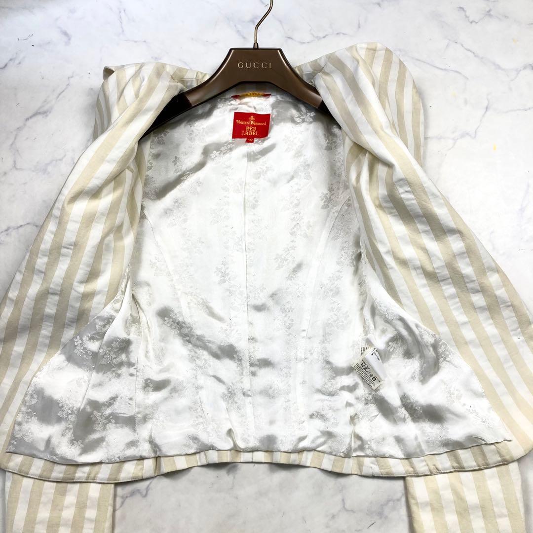 ヴィヴィアンウエストウッド ラブジャケット ストライプ オーブ テーラード