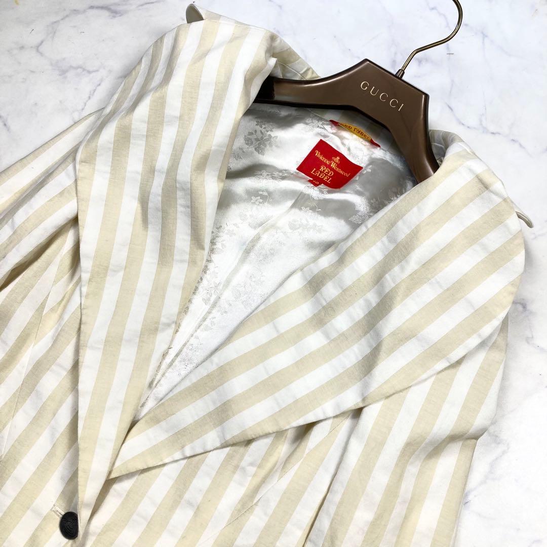 ヴィヴィアンウエストウッド ラブジャケット ストライプ オーブ テーラード