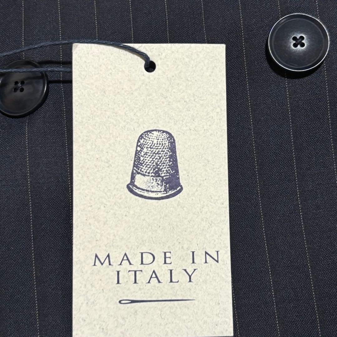 新品タグ付 現行モデル レミュー イタリア製 スーツ ダブル DRAGO生地使用
