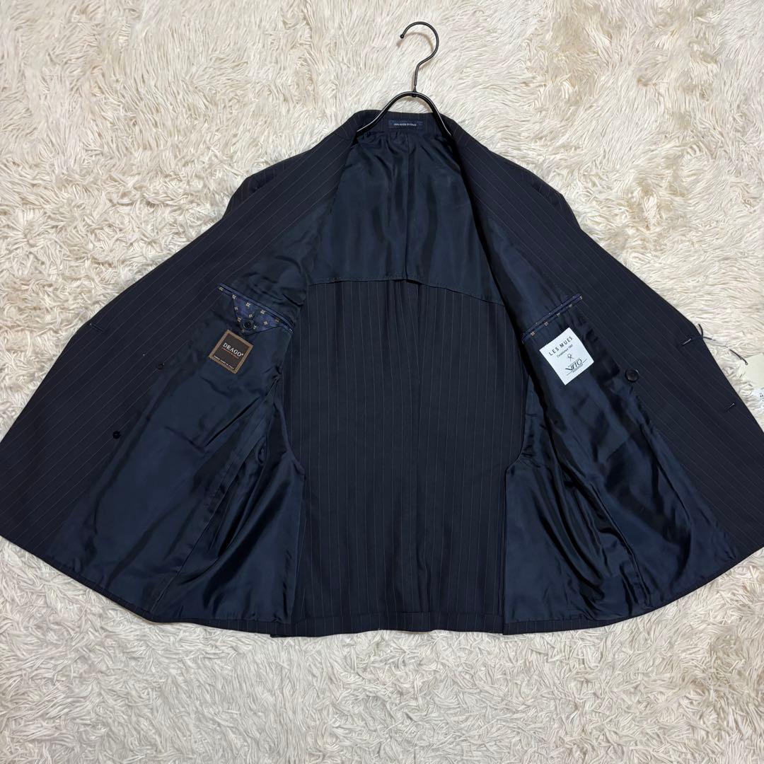 新品タグ付 現行モデル レミュー イタリア製 スーツ ダブル DRAGO生地使用