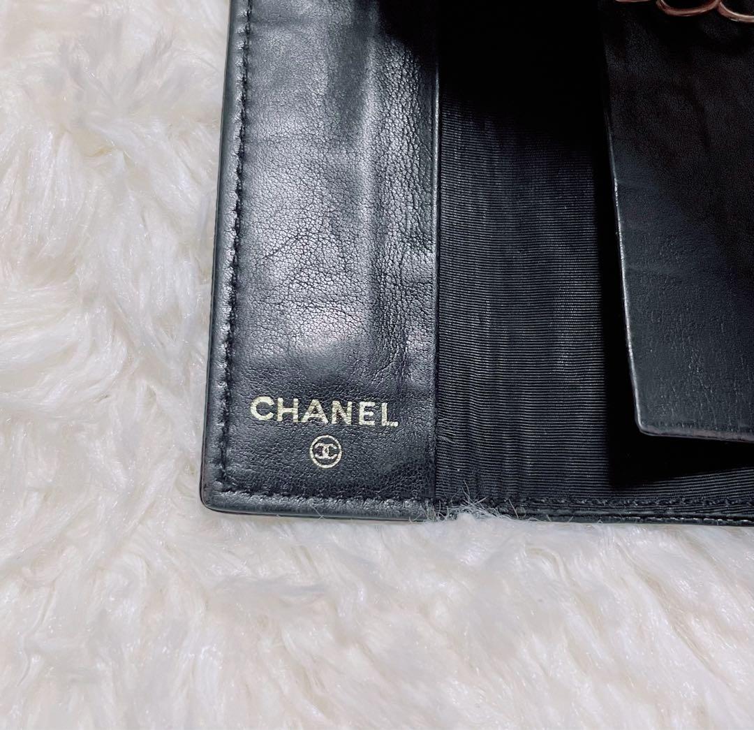 CHANEL シャネル キーケース キャビアスキン 黒 ココマーク 箱・カード付