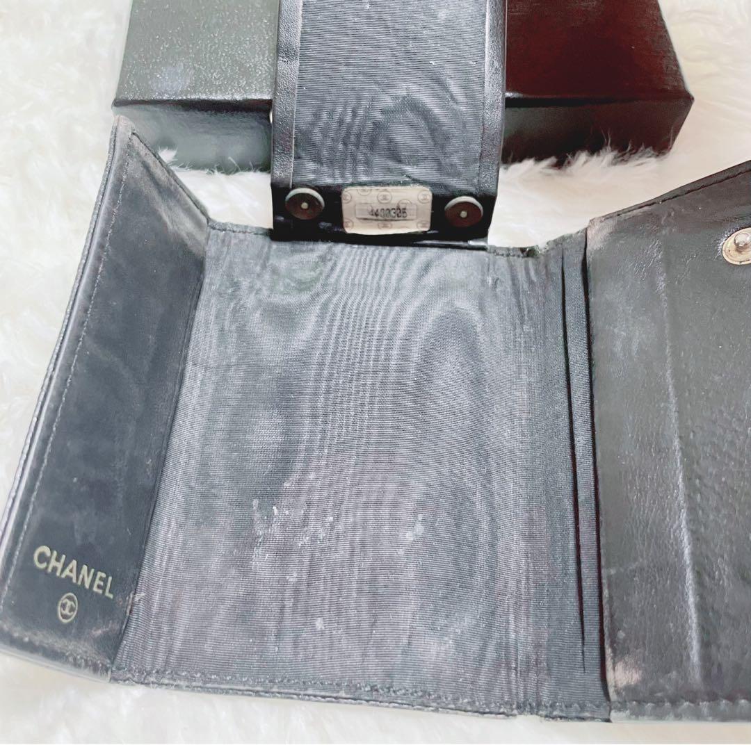 CHANEL シャネル キーケース キャビアスキン 黒 ココマーク 箱・カード付