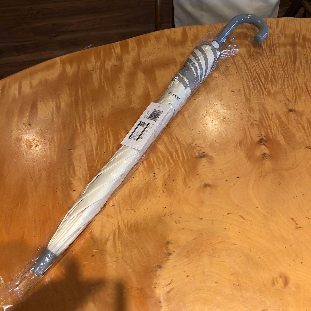 日傘　HIYARI EARTH ホワイト長傘　 学童用