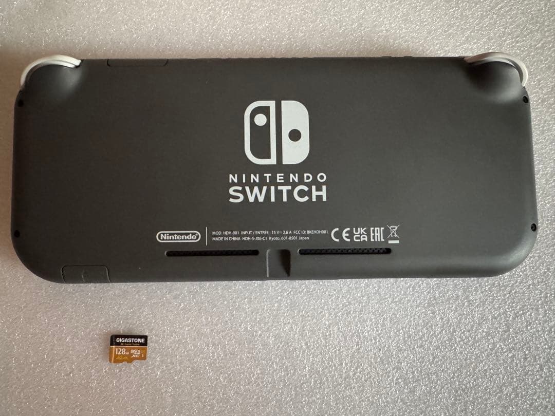 Nintendo Switch Lite グレー 本体 充電器・SD128GB付