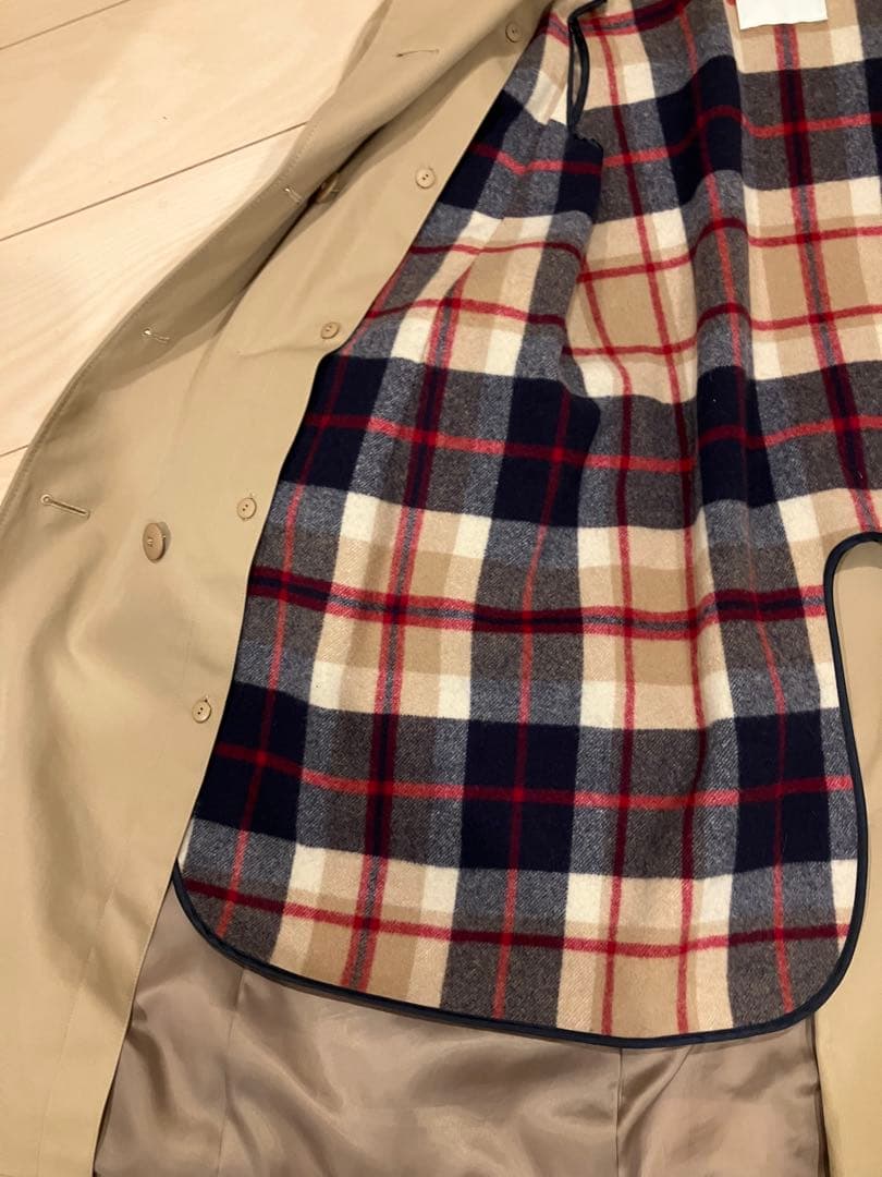 マッキントッシュフィロソフィー　トレンチコート　チェック　ライナー　S