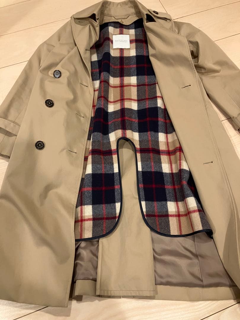 マッキントッシュフィロソフィー　トレンチコート　チェック　ライナー　S