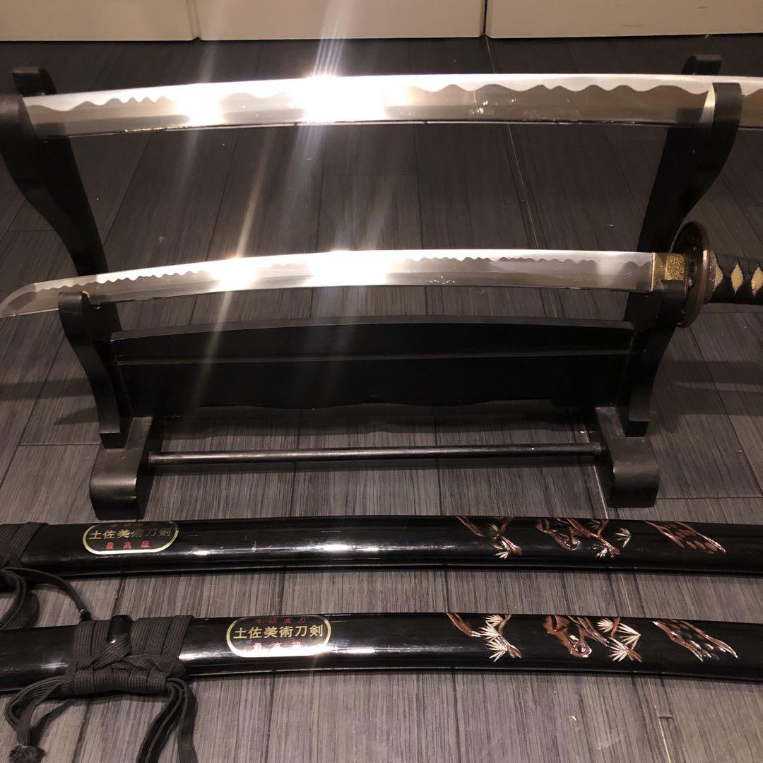 高級模造刀　高級居合刀　 土佐美術刀剣　大小セット　本研波刃