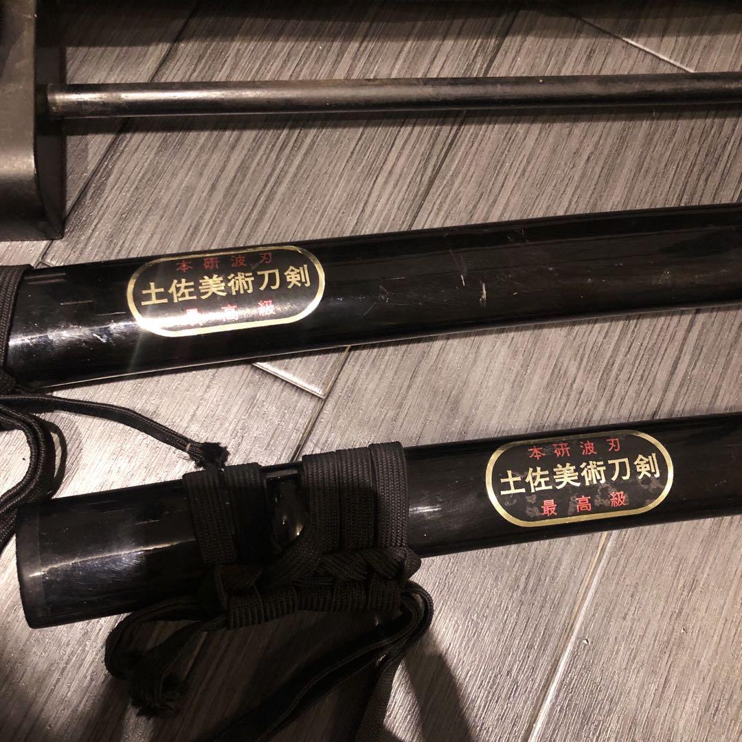 高級模造刀　高級居合刀　 土佐美術刀剣　大小セット　本研波刃