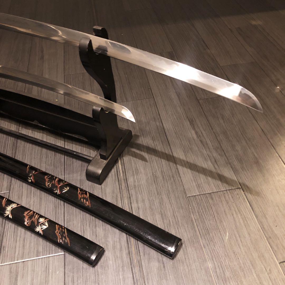 高級模造刀　高級居合刀　 土佐美術刀剣　大小セット　本研波刃