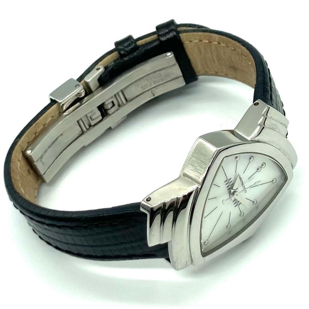 【稼動】 ハミルトン ベンチュラ 腕時計 H242112 ホワイトシェル