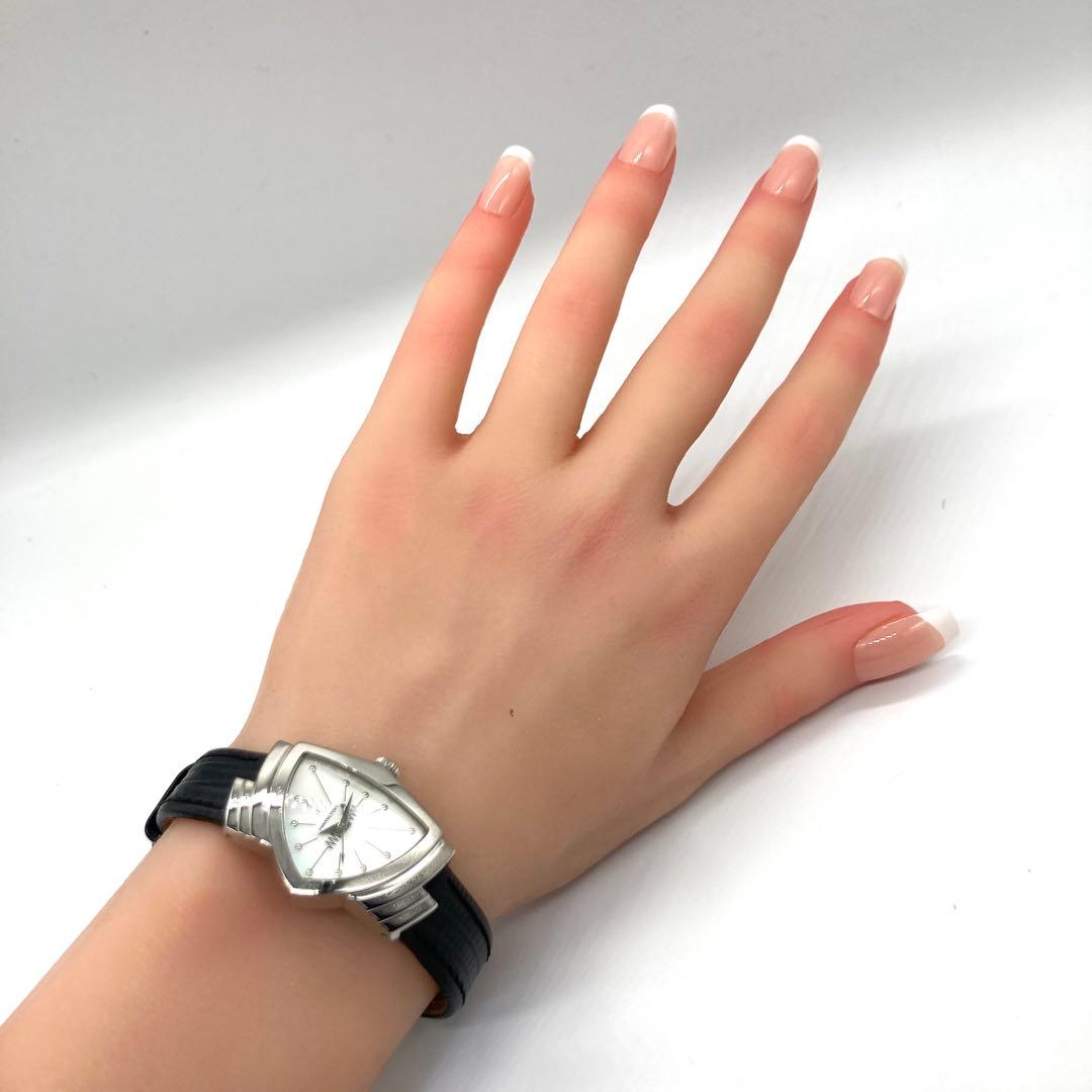 【稼動】 ハミルトン ベンチュラ 腕時計 H242112 ホワイトシェル