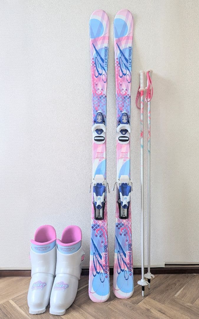 ジュニアスキーセット 138cm スキーケース付き4点セット